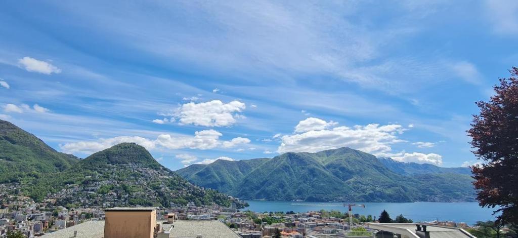 Lugano Lakeview Apartment With Self Check-In & Private Parking On Request Exterior foto